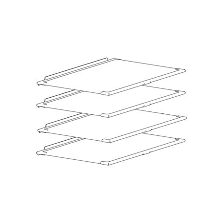 Hausmeister HM 3114 / HM 3114E / HM 3222E / HM 3222N / HM 3223 / HM 3223E / HM 3501 / HM 3501E / HM 3503 / HM 3503E üvegpolc