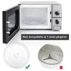 Mikrohullámú sütő üveg tányér CSILLAG közepű 24,5 cm 245mm UNIVERZÁLIS - HM Diana, HM 1025, HM 1027, HM 1028