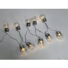 10 LED-es melegfehér solar napelemes fényfüzér GardenMeister GM 3013