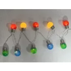10 LED-es napelemes színes fényfüzér GardenMeister GM 3014