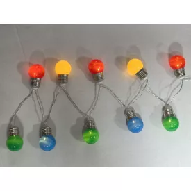   10 LED-es napelemes színes fényfüzér GardenMeister GM 3014