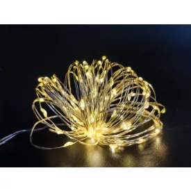   100 LED-es napelemes  meleg fehér fényfüzér GardenMeister GM 3016