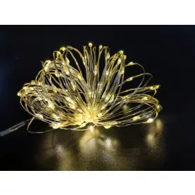   100 LED-es napelemes  meleg fehér fényfüzér GardenMeister GM 3016