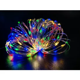   100 LED-es napelemes színes fényfüzér GardenMeister GM 3017