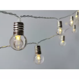  20 LED-es napelemes meleg fehér gömb fényfüzér GardenMeister GM3018