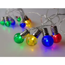   20 LED-es napelemes többszínű gömb fényfüzér GardenMeister GM3019