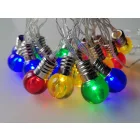 20 LED-es napelemes többszínű gömb fényfüzér GardenMeister GM3019