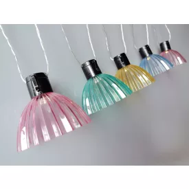   10 LED-es napelemes meleg fehér lámpa dizájn fényfüzér GardenMeister GM 3021
