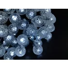 100 LED-es napelemes hideg fehér gömb alakú fényfüzér GardenMeister GM 3022