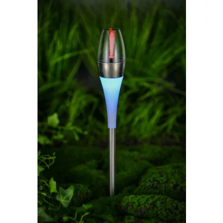 Rozsdamentes acél & műanyag napelemes lámpa Garden Meister GM 3029