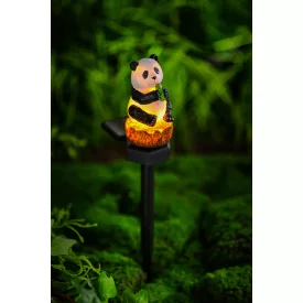 Műanyag pandás napelemes lámpa Garden Meister GM 3031
