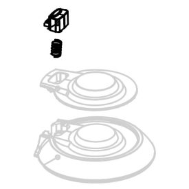   HM2061 HM2061A porszívó motor egység és akkumulátor gomb rugóval Piros