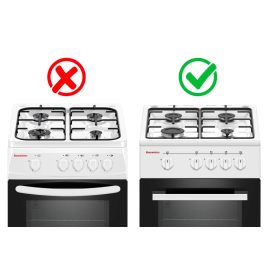   Gáztüzhely főzőrács zománcozott SZÖGLETES- pl. HM5020, HM5003, HM5000,HM5016