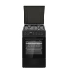 HAUSMEISTER HM 5015 HŐLÉGKEVERÉSES KOMBINÁLT TŰZHELY MATT FEKETE