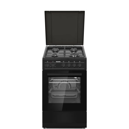 HAUSMEISTER HM 5015 HŐLÉGKEVERÉSES KOMBINÁLT TŰZHELY MATT FEKETE