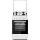  HAUSMEISTER HM 5018 HŐLÉGKEVERÉSES KOMBINÁLT FEHÉR TŰZHELY 