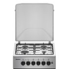  HAUSMEISTER HM 5020ML HŐLÉGKEVERÉSES INOX KOMBINÁLT TŰZHELY LEMEZTETŐVEL