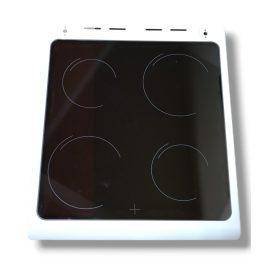   Kerámialapos tűzhely csere üveglap kerettel HM 5023 FEHÉR