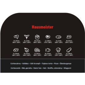 HAUSMEISTER HM 6932 BIO FRITU / FORRÓLEVEGŐS SÜTŐ 2.5L