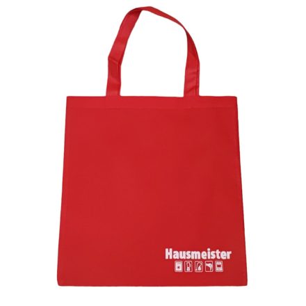 Hausmeister piros bevásárló szatyor 40X44 cm